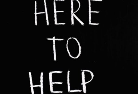 Letters Of Recommendation - Here To Help Lettering Text on Black Background