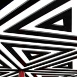 Spaced Repetition - Black and White triangle Pattern