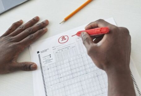 Grading - Person Checking Test Papers